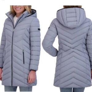 Dkny Women's Stretch Hooded Jacket